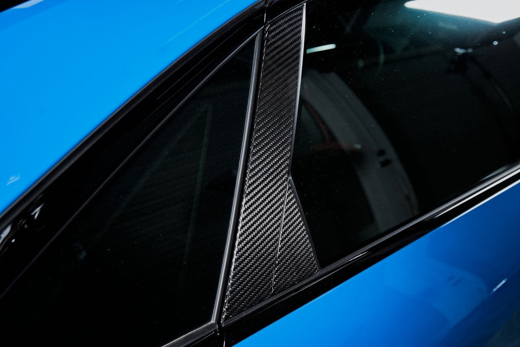 KARBEL - AUDI A4 S LINE / S4 B9.5 CARBON FIBRE WINDOW PILLAR PANEL TRIM