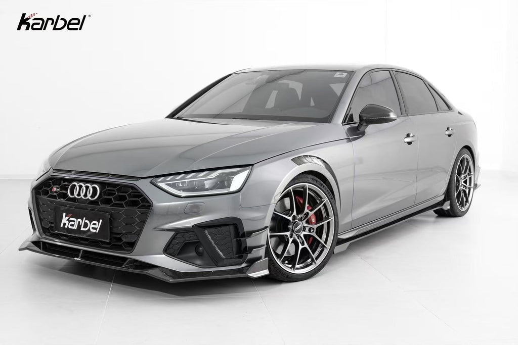 KARBEL - AUDI A4 / S4 B9 B9.5 DRY CARBON FIBRE SIDE SKIRTS V2