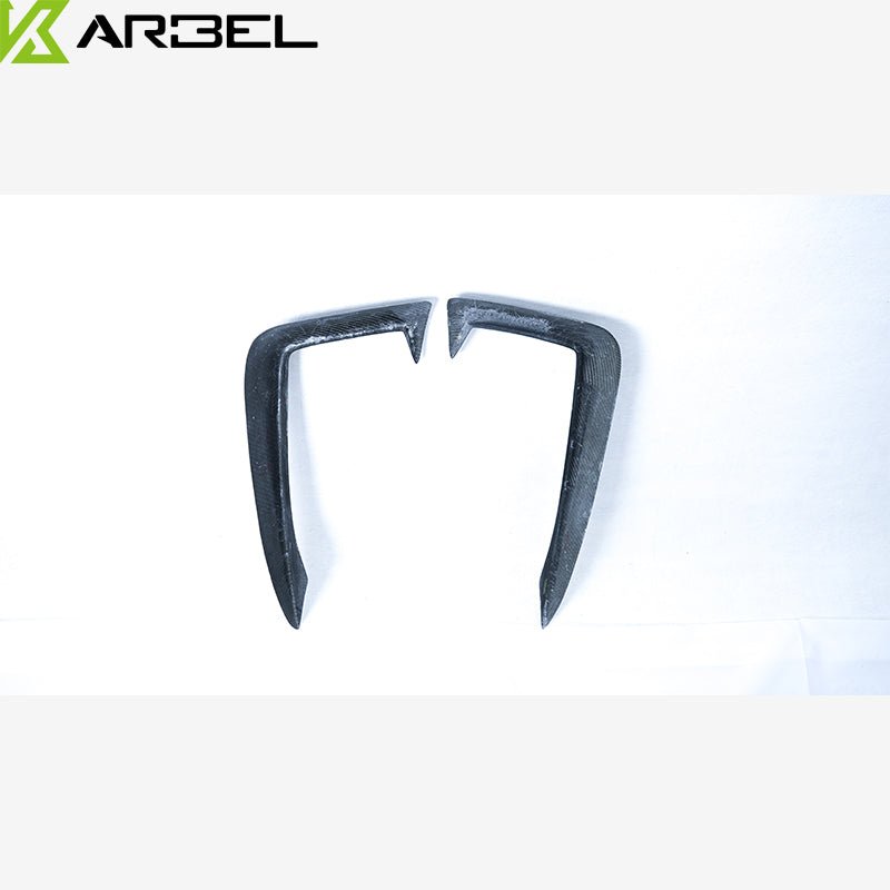 KARBEL - AUDI A4 / S4 B9 CARBON FIBRE FRONT BUMPER TRIM / VALANCES