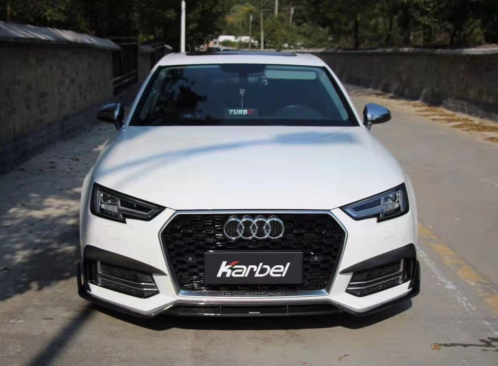 KARBEL - AUDI A4 / S4 B9 CARBON FIBRE FRONT LIP