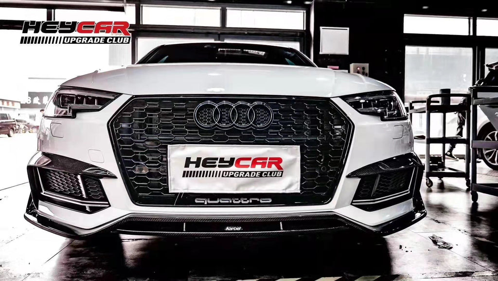 KARBEL - AUDI A4 / S4 B9 CARBON FIBRE FRONT LIP