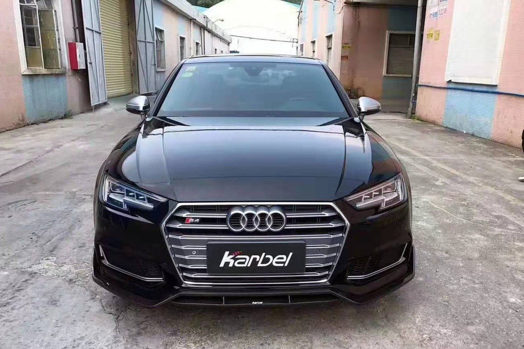 KARBEL - AUDI A4 / S4 B9 CARBON FIBRE FRONT LIP