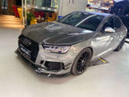 KARBEL - AUDI A4 / S4 / RS4 B9 B9.5 CARBON FIBRE TRANSPARENT HOOD / BONNET V2