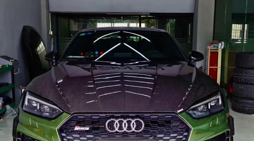 KARBEL - AUDI A5 / S5 B9 B9.5 DOUBLE-SIDED DRY CARBON FIBRE HOOD / BONNET