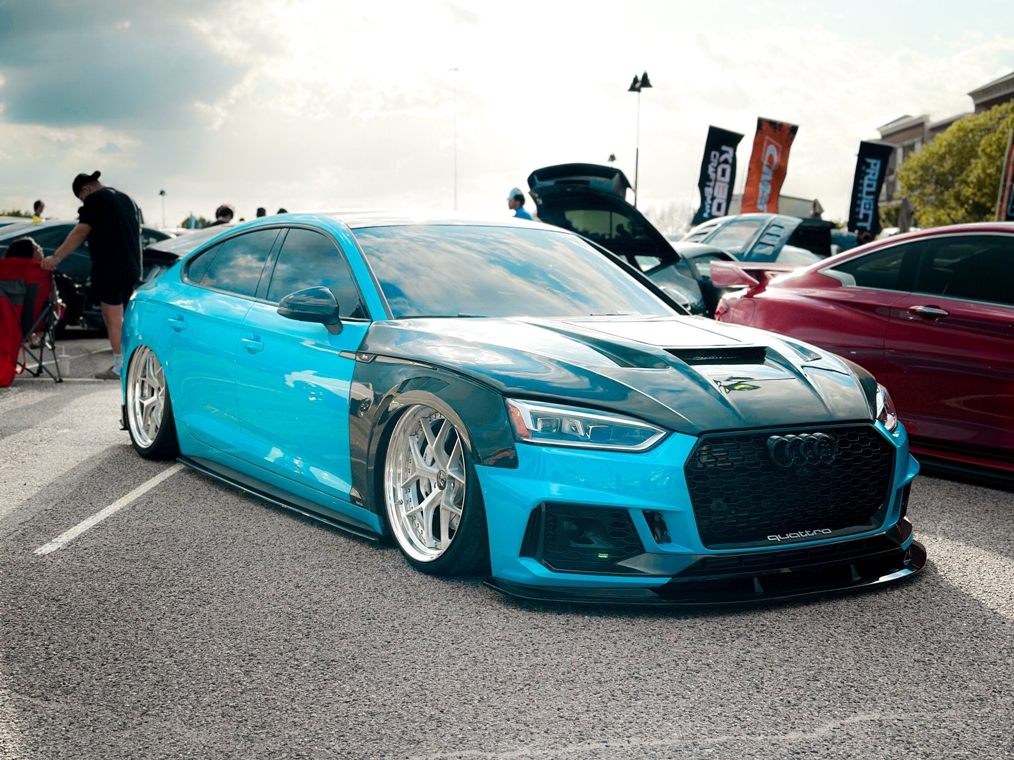 KARBEL - AUDI A5 / S5 B9 B9.5 DRY CARBON FIBRE FRONT FENDERS / SIDE WINGS