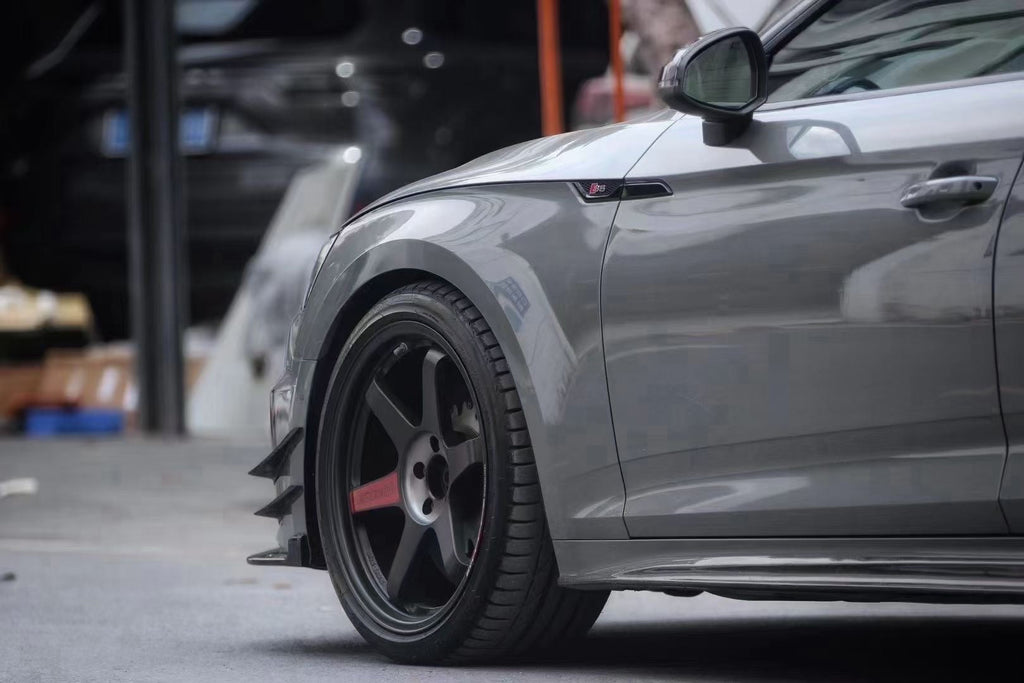 KARBEL - AUDI A5 / S5 B9.5 DRY CARBON FIBRE FRONT BUMPER CANARDS