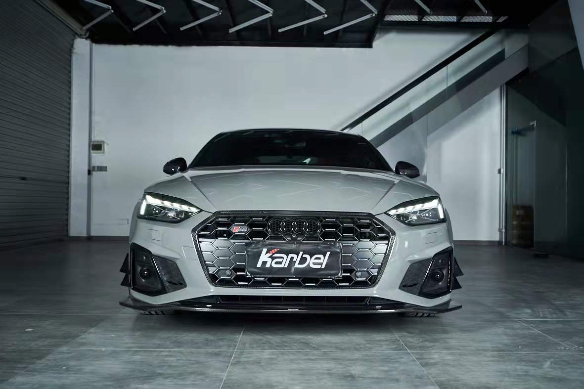 KARBEL - AUDI A5 / S5 B9.5 DRY CARBON FIBRE FRONT LIP V1