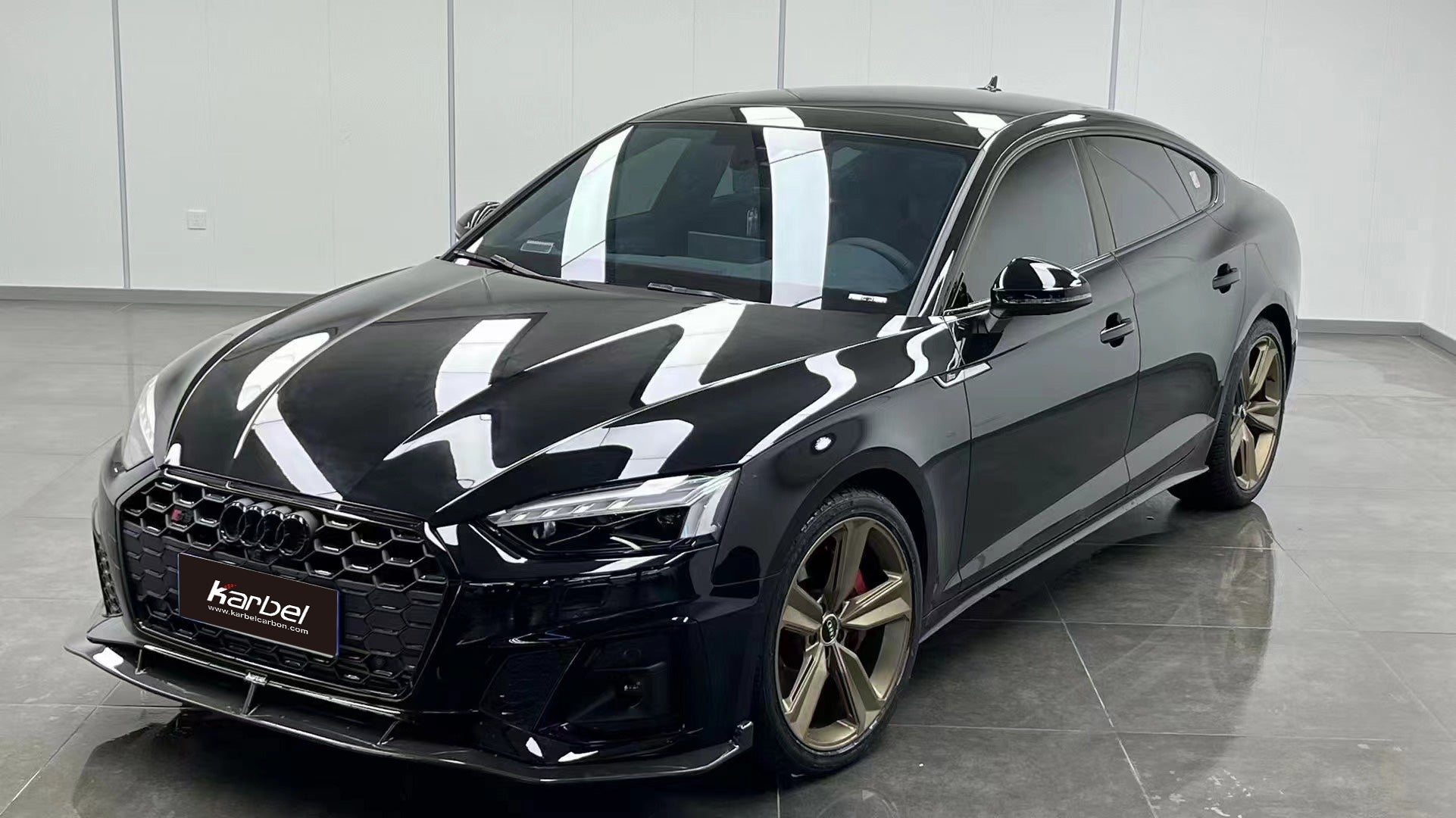 KARBEL - AUDI A5 / S5 B9.5 DRY CARBON FIBRE FRONT LIP V2