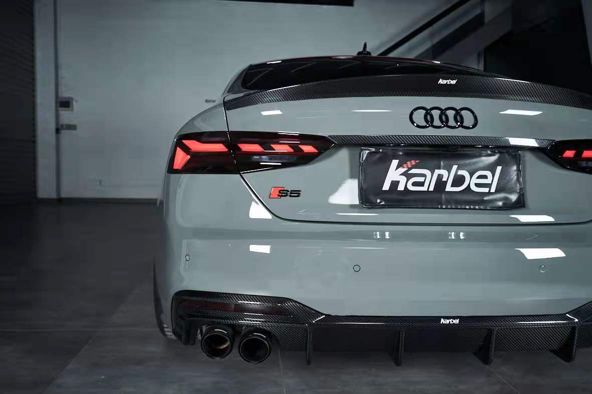 KARBEL - AUDI A5 / S5 B9.5 DRY CARBON FIBRE REAR DIFFUSER V2