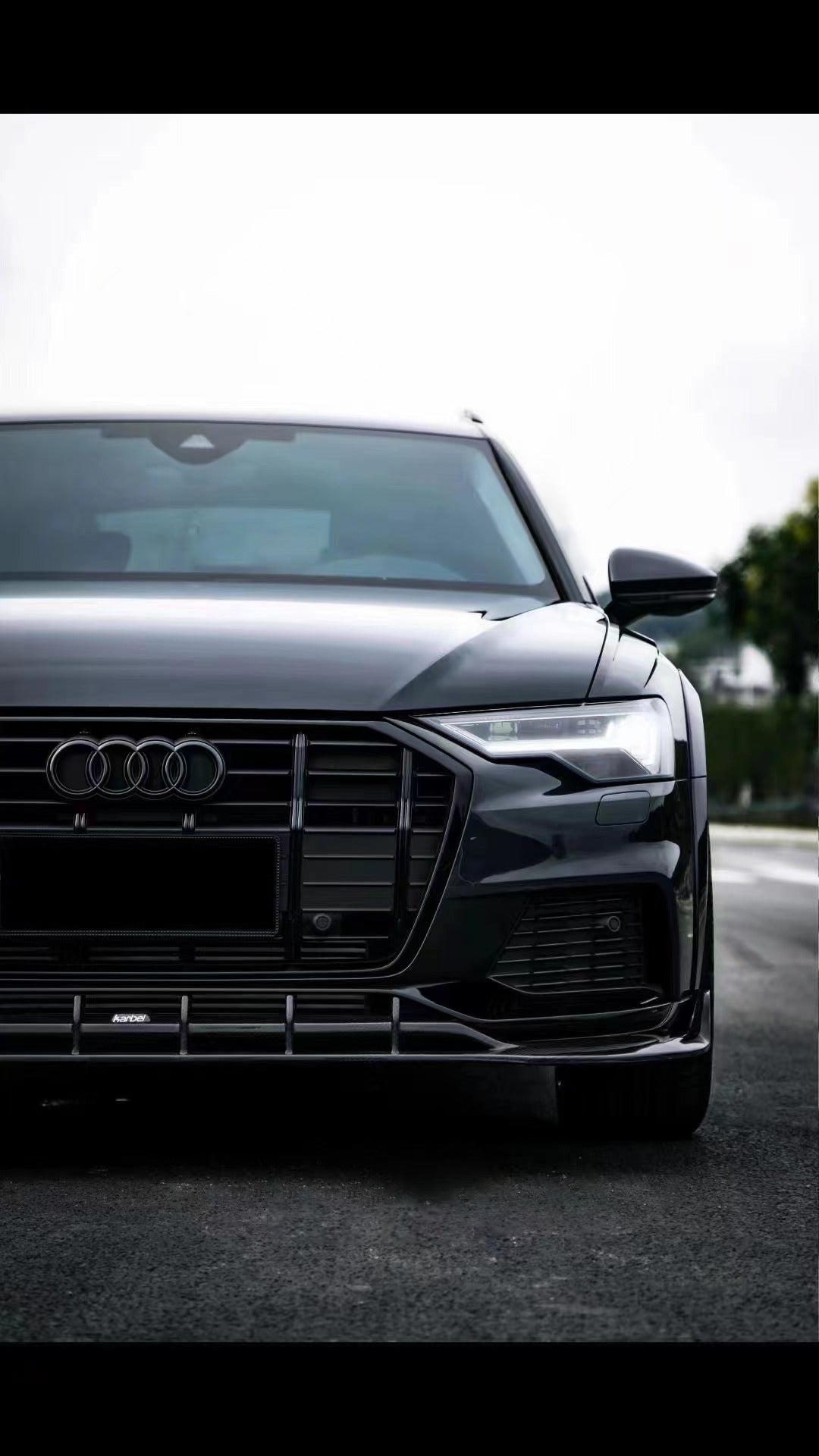 KARBEL - AUDI A6 AVANT C8 2020+ CARBON FIBRE LOWER FRONT LIP