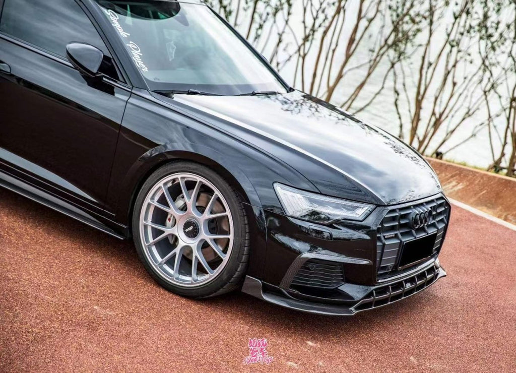 KARBEL - AUDI A6 AVANT C8 2020+ CARBON FIBRE LOWER FRONT LIP
