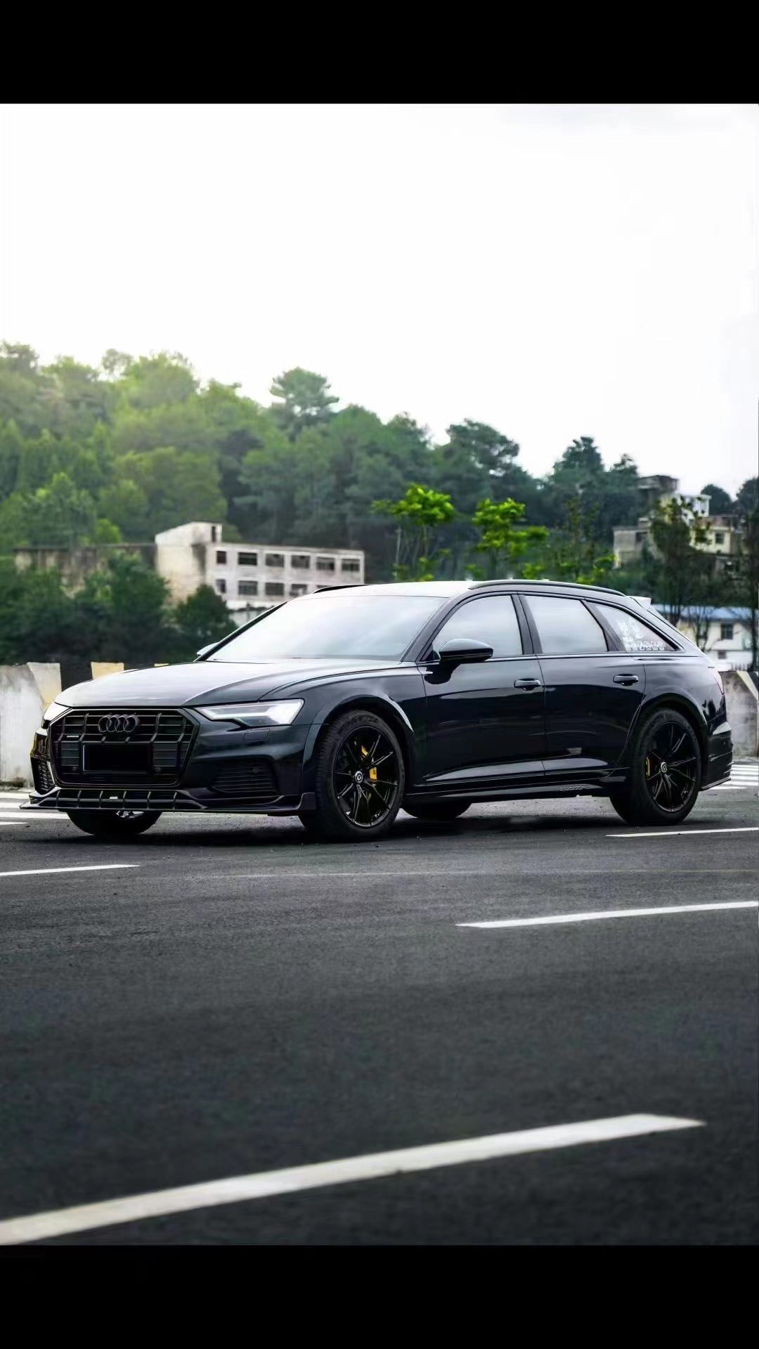 KARBEL - AUDI A6 AVANT C8 2020+ CARBON FIBRE LOWER FRONT LIP