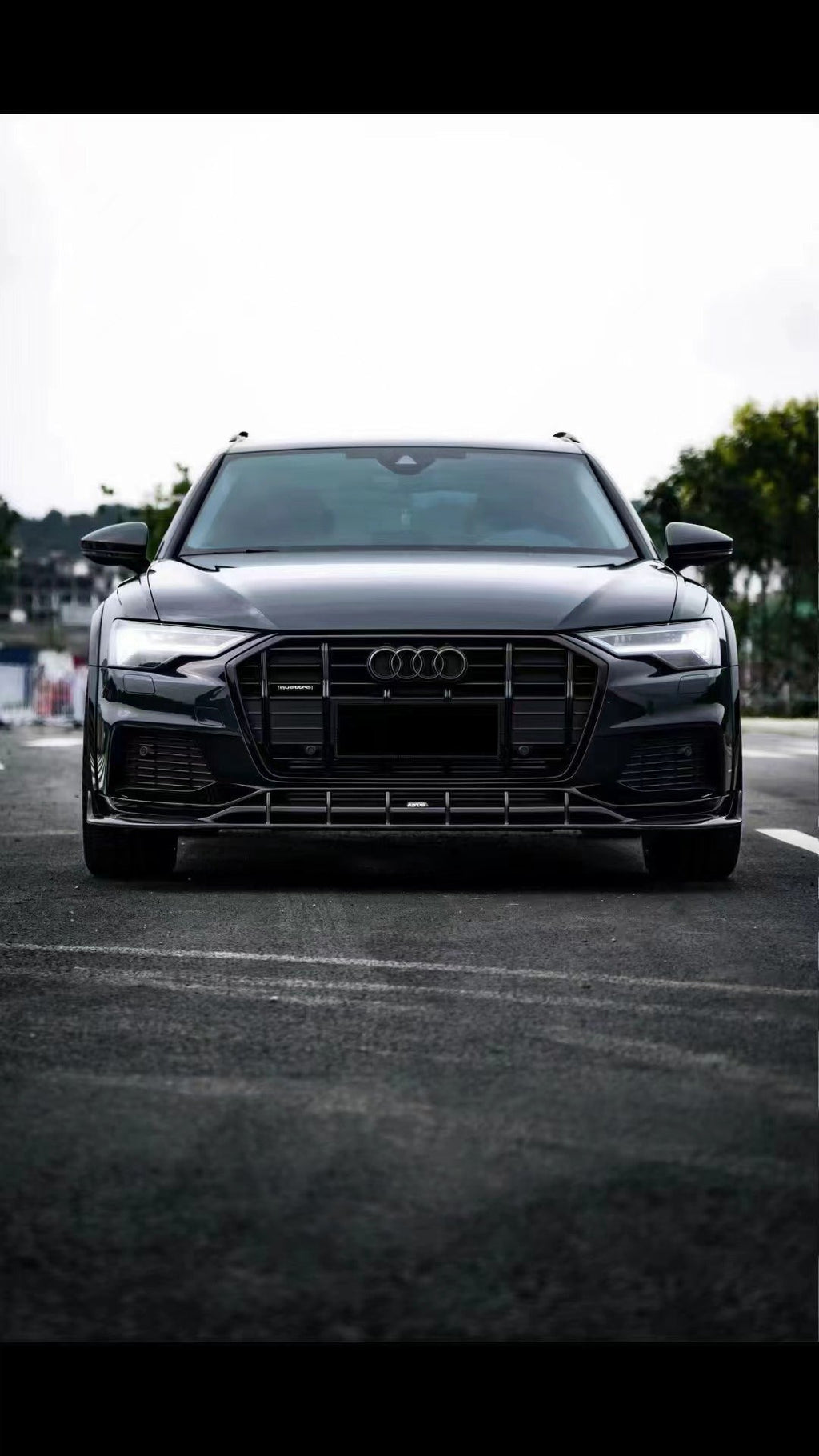 KARBEL - AUDI A6 AVANT C8 2020+ CARBON FIBRE LOWER FRONT LIP