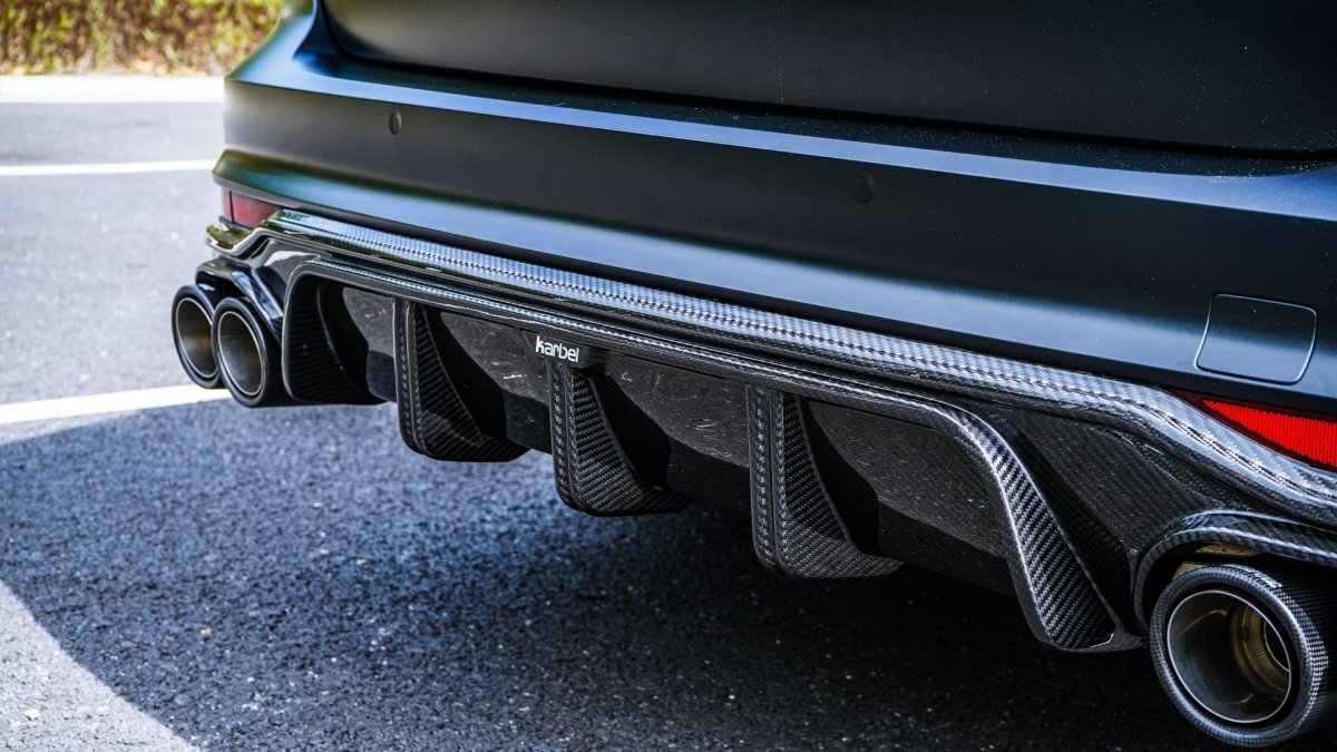 KARBEL - AUDI A6 AVANT C8 2020+ CARBON FIBRE REAR DIFFUSER V1