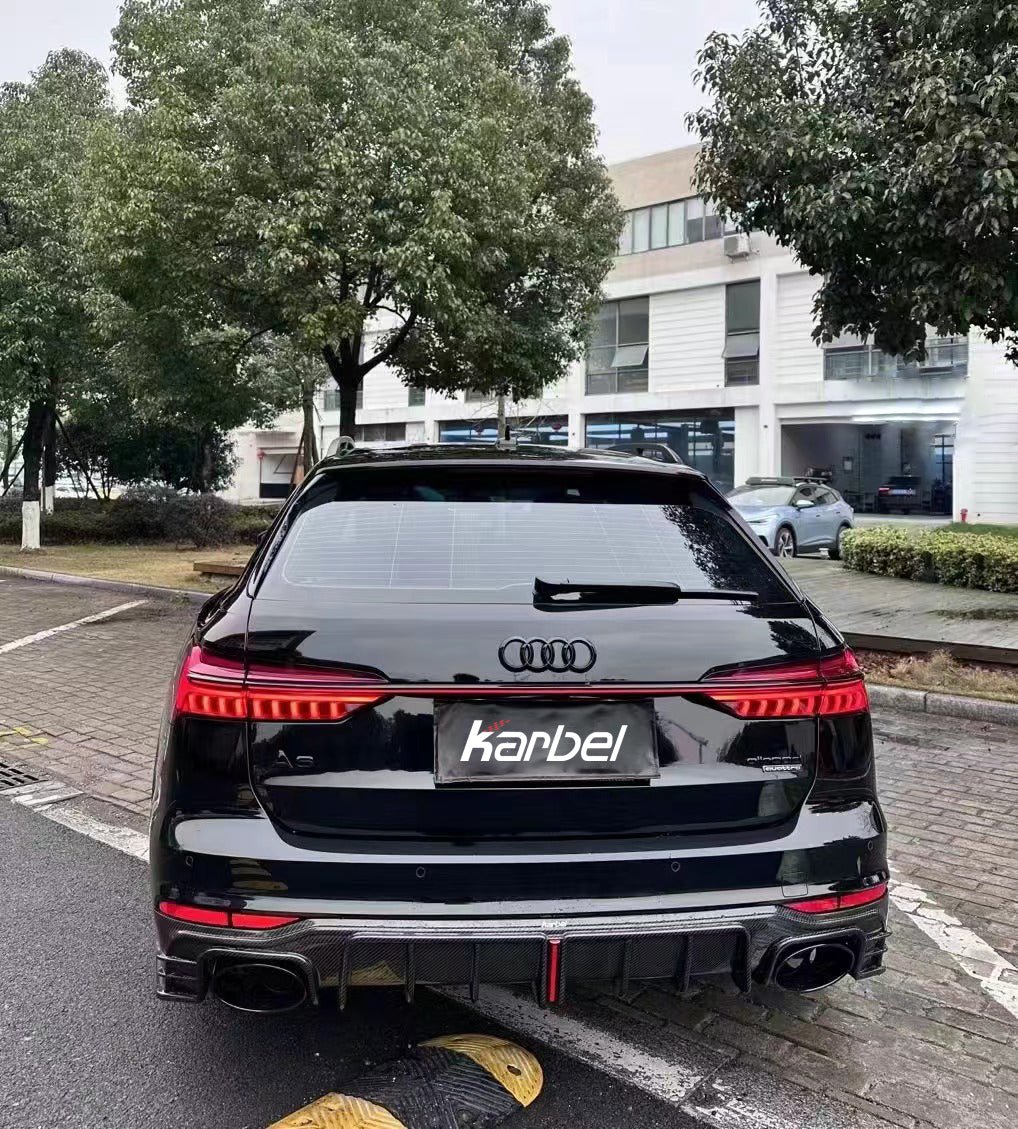 KARBEL - AUDI A6 AVANT C8 2020+ CARBON FIBRE REAR DIFFUSER V2