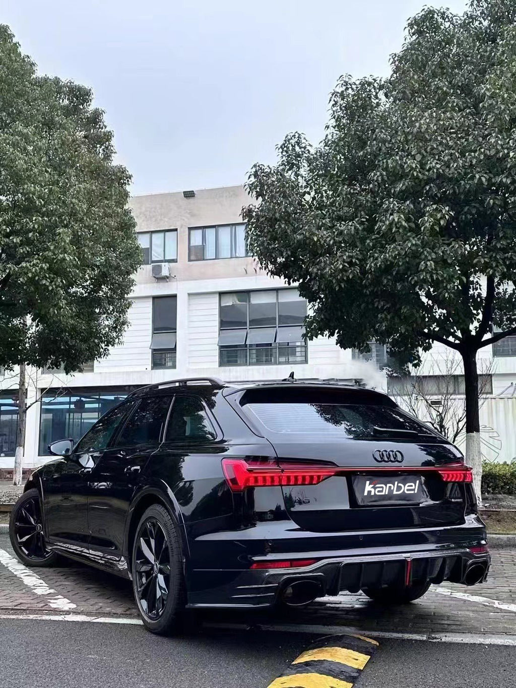 KARBEL - AUDI A6 AVANT C8 2020+ CARBON FIBRE REAR DIFFUSER V2