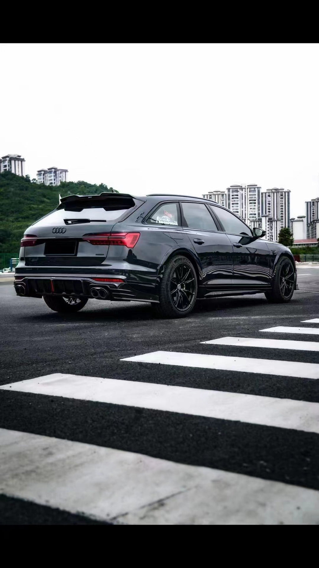 KARBEL - AUDI A6 AVANT C8 2020+ CARBON FIBRE REAR DIFFUSER V2