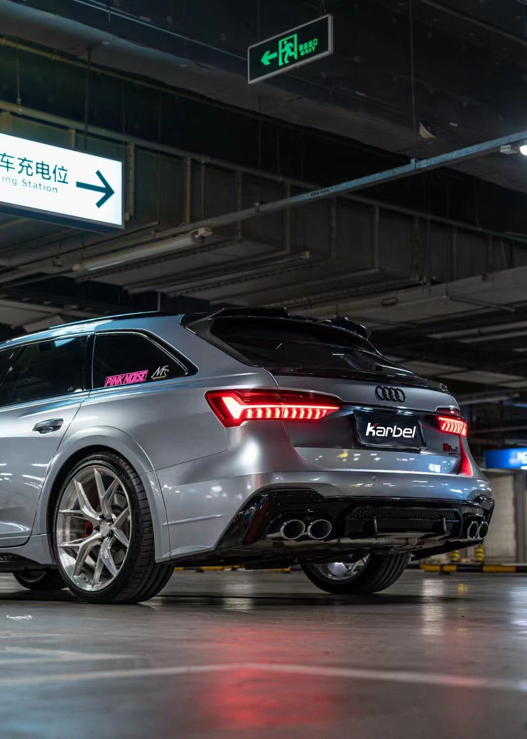 KARBEL - AUDI A6 AVANT C8 2020+ CARBON FIBRE REAR MID SPOILER