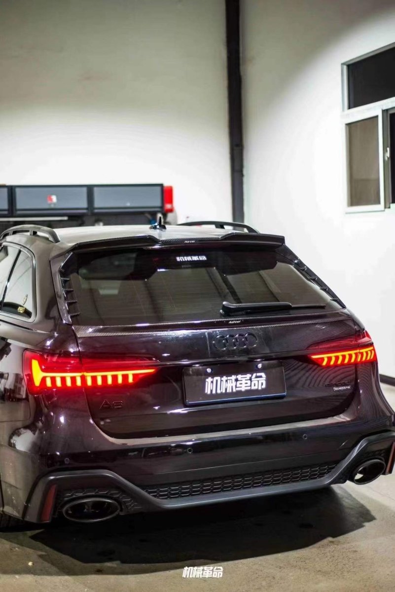 KARBEL - AUDI A6 AVANT C8 2020+ CARBON FIBRE REAR MID SPOILER