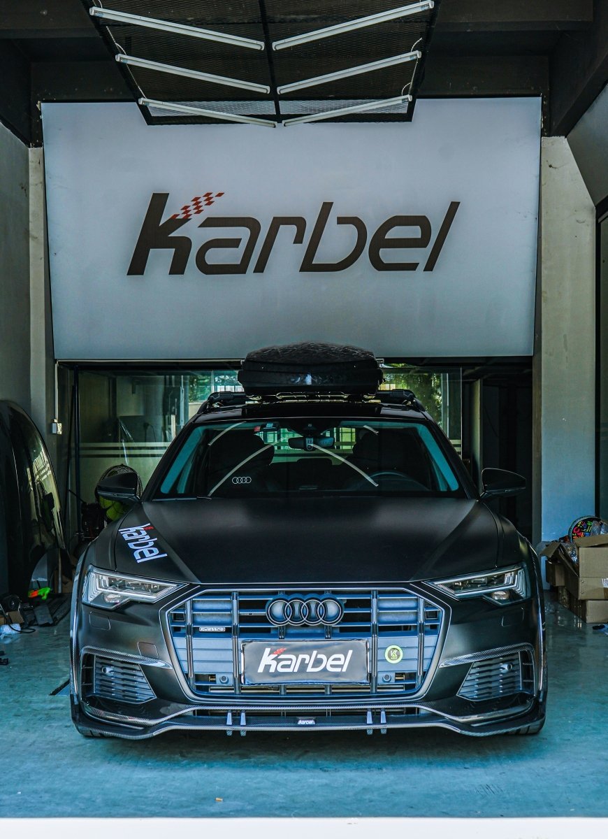 KARBEL - AUDI A6 AVANT C8 2020+ CARBON FIBRE UPPER FRONT LIP