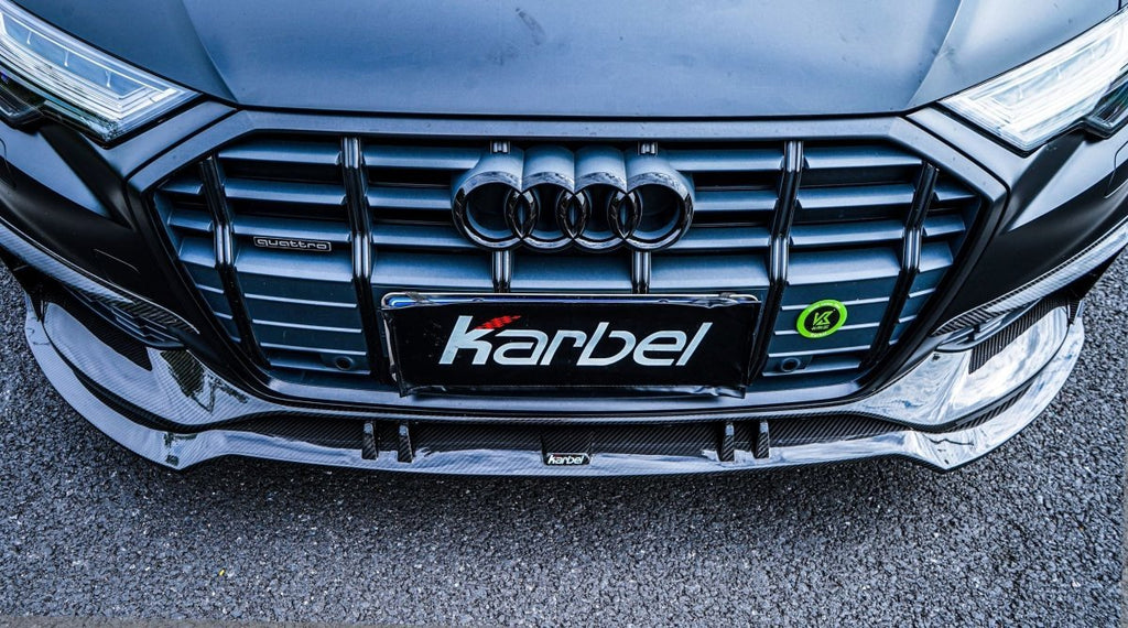 KARBEL - AUDI A6 AVANT C8 2020+ CARBON FIBRE UPPER FRONT LIP