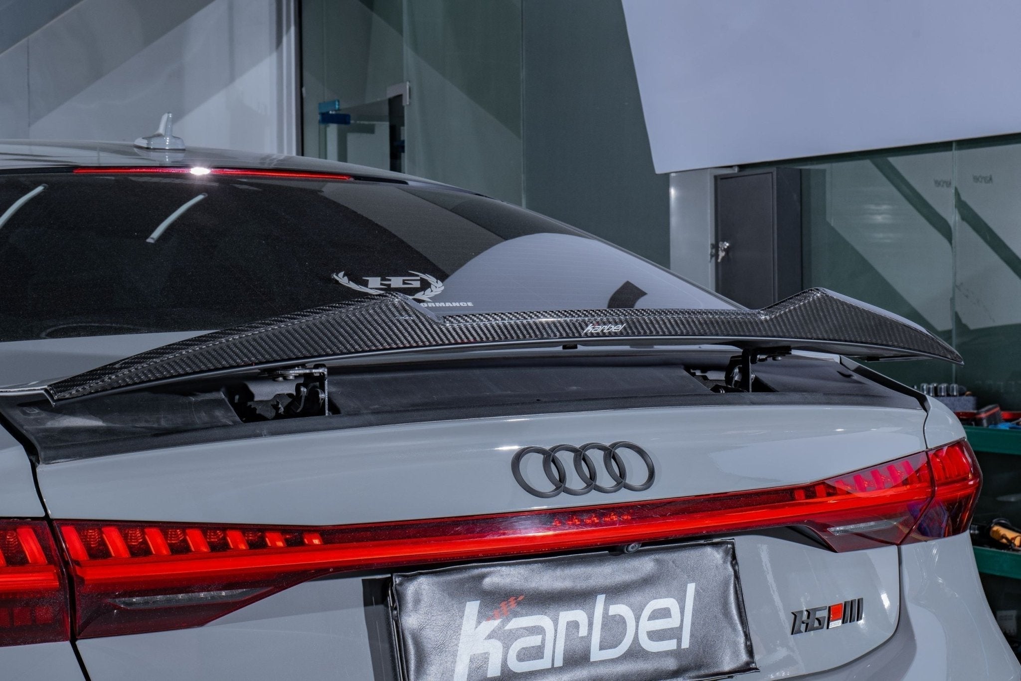KARBEL - AUDI A7 S7 RS7 C8 DRY CARBON FIBRE REAR SPOILER V2