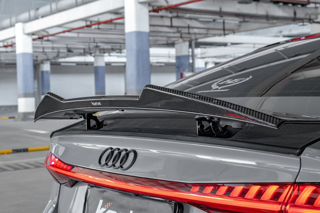 KARBEL - AUDI A7 S7 RS7 C8 DRY CARBON FIBRE REAR SPOILER V2