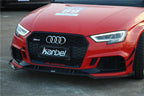 KARBEL - AUDI RS3 8V CARBON FIBRE FRONT CANARDS