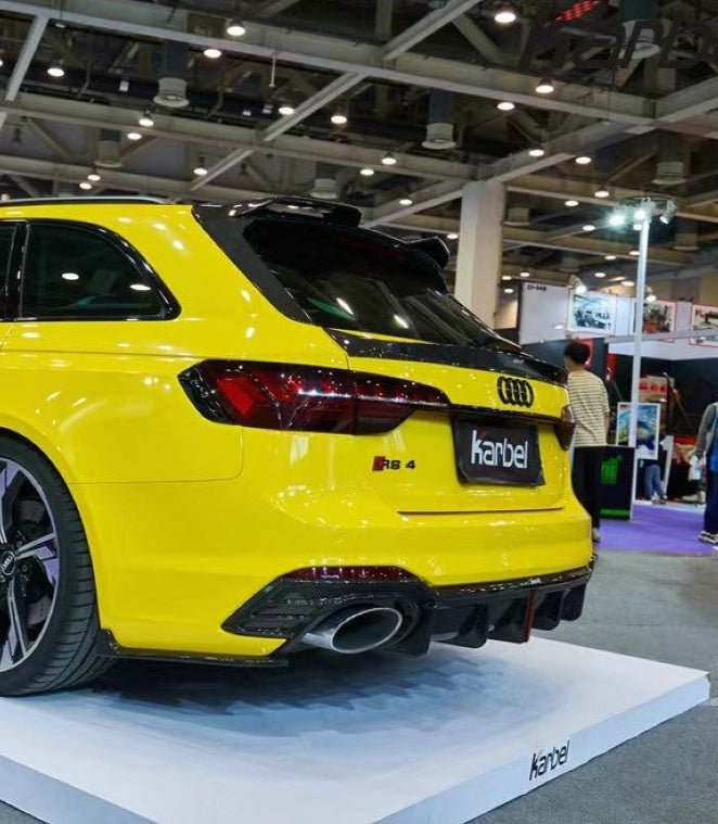 KARBEL - AUDI RS4 B9 B9.5 DRY CARBON FIBRE MID BOOT SPOILER
