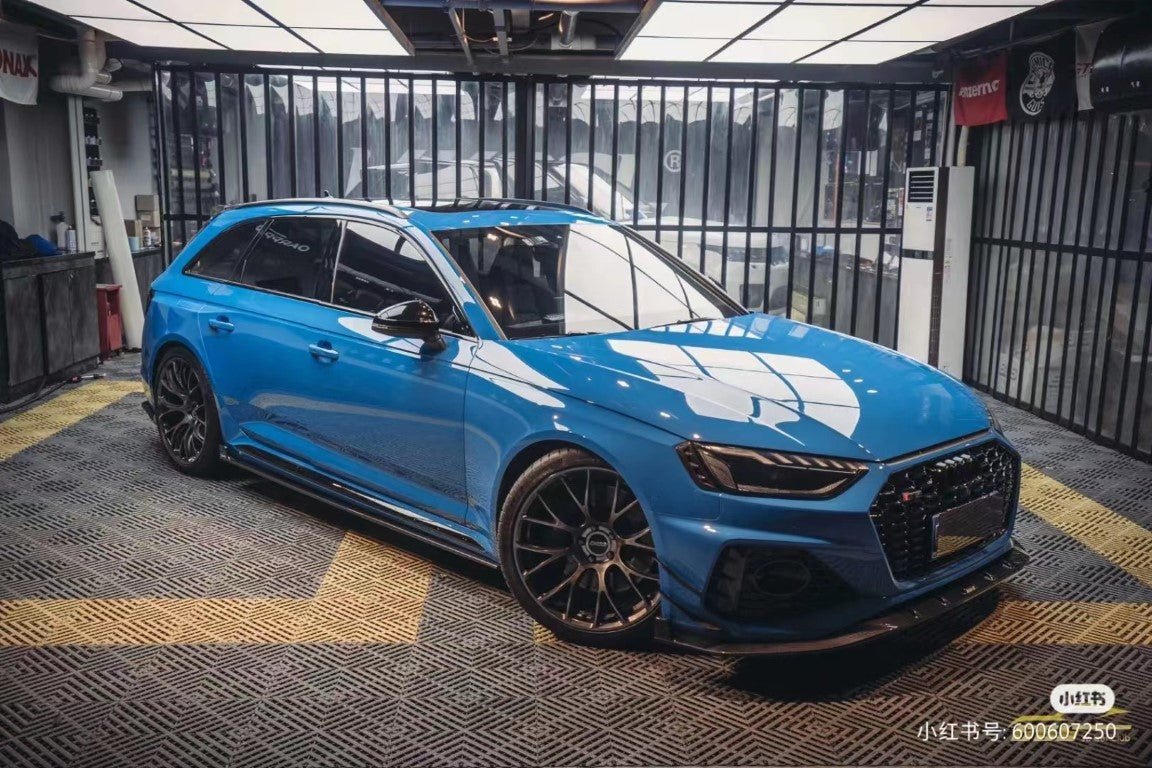 KARBEL -AUDI RS4 B9.5 DRY CARBON FIBRE FOG LIGHT TRIM OVERLAY