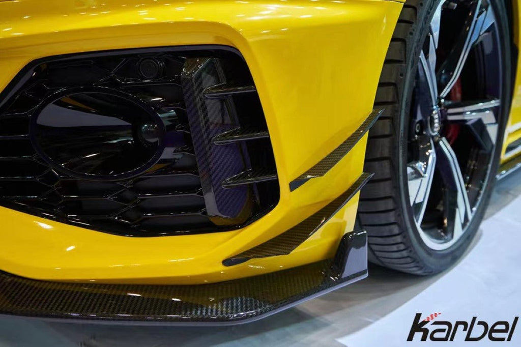 KARBEL -AUDI RS4 B9.5 DRY CARBON FIBRE FOG LIGHT TRIM OVERLAY