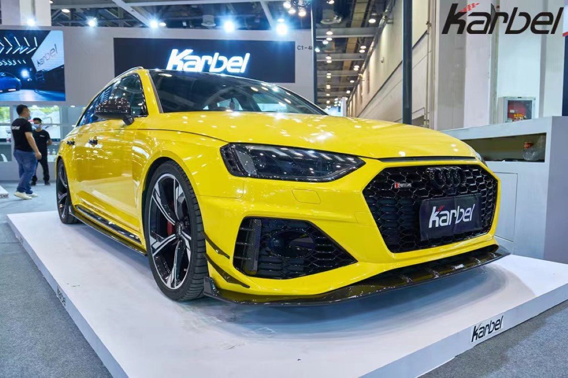 KARBEL -AUDI RS4 B9.5 DRY CARBON FIBRE FOG LIGHT TRIM OVERLAY