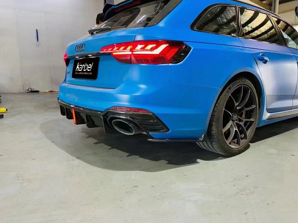 KARBEL - AUDI RS4 B9.5 DRY CARBON FIBRE REAR DIFFUSER