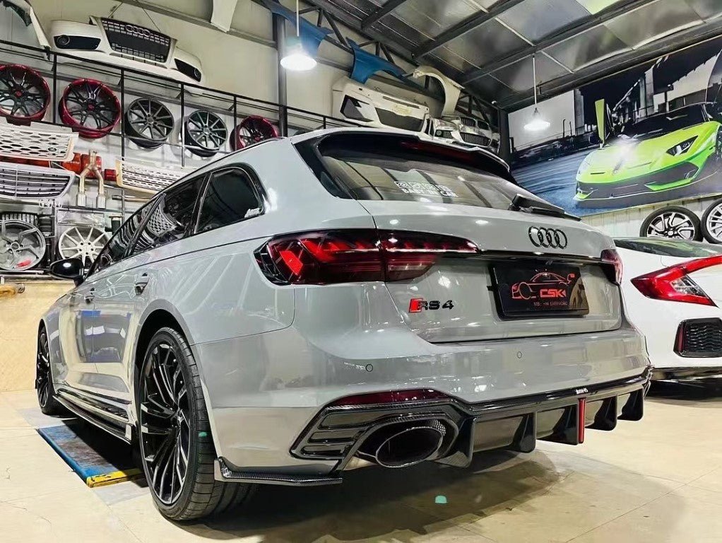 KARBEL - AUDI RS4 B9.5 DRY CARBON FIBRE REAR DIFFUSER