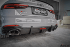 KARBEL - AUDI RS5 B9 CARBON FIBER LED REAR DIFFUSER