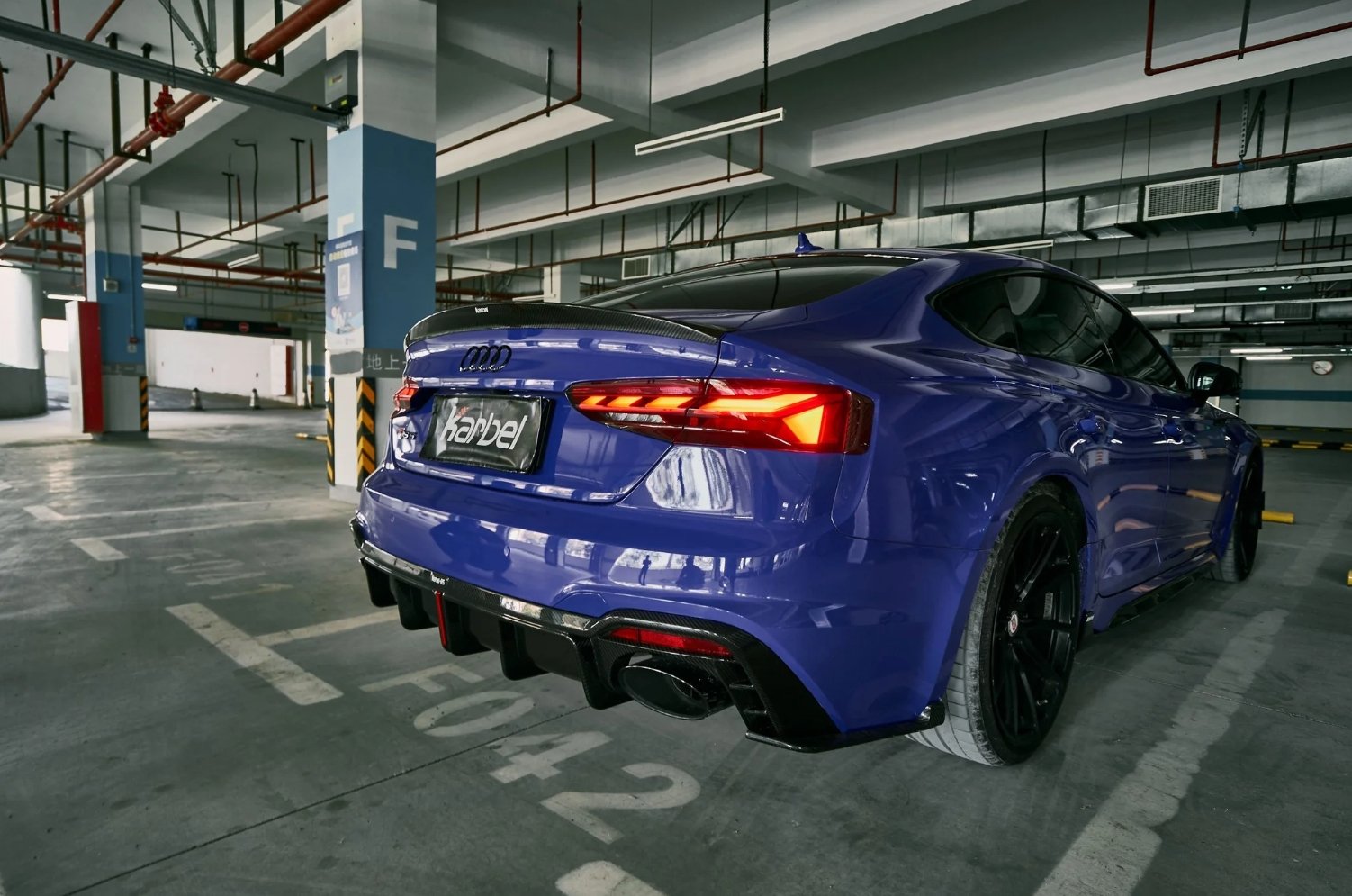 KARBEL - AUDI RS5 B9.5 2020+  DRY CARBON REAR DIFFUSER