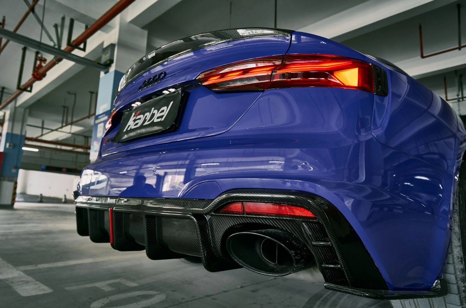 KARBEL - AUDI RS5 B9.5 2020+  DRY CARBON REAR DIFFUSER