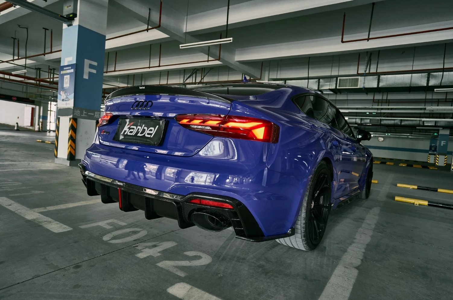 KARBEL - AUDI RS5 B9.5 2020+  DRY CARBON REAR DIFFUSER