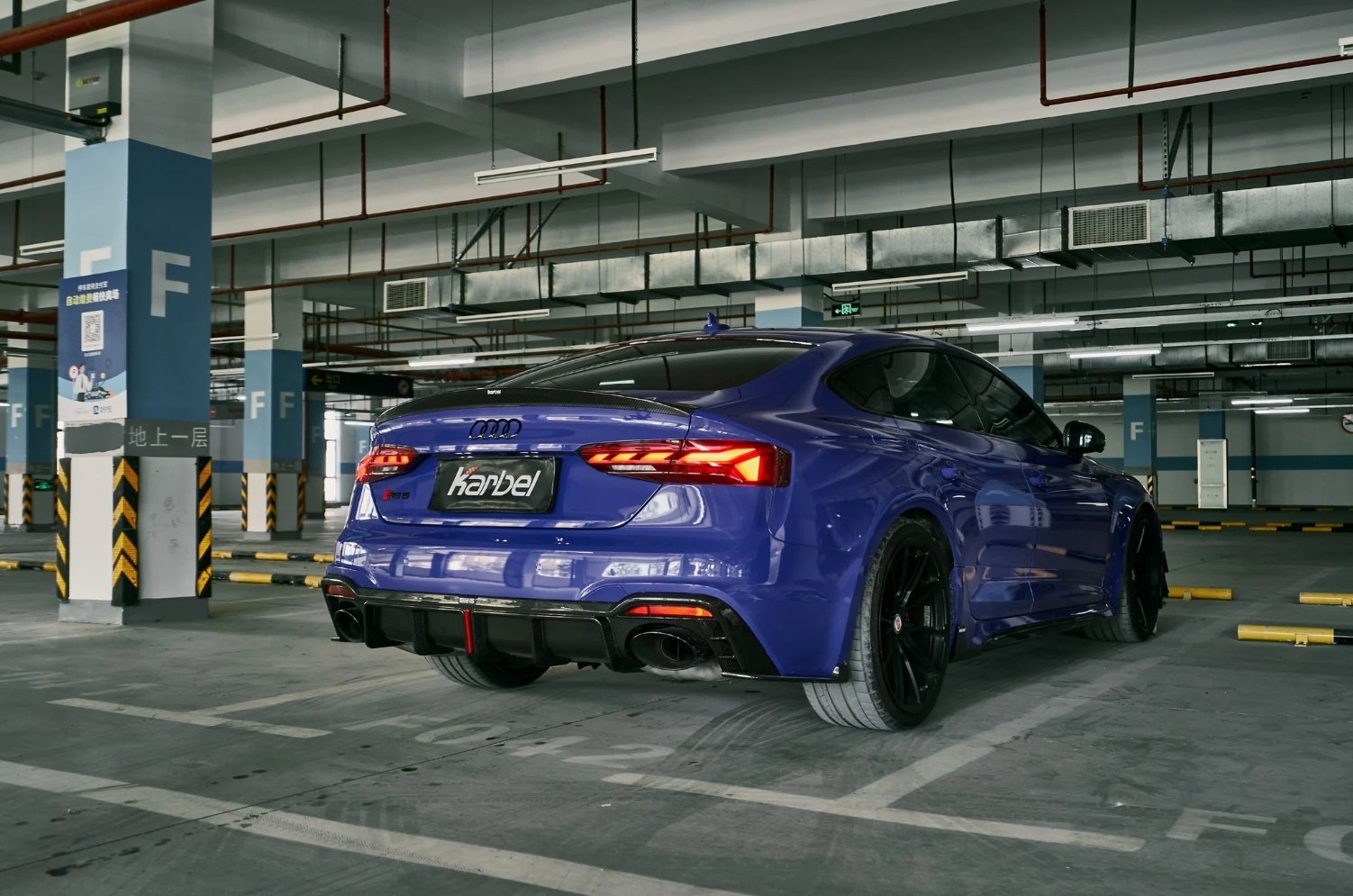 KARBEL - AUDI RS5 B9.5 2020+  DRY CARBON REAR DIFFUSER