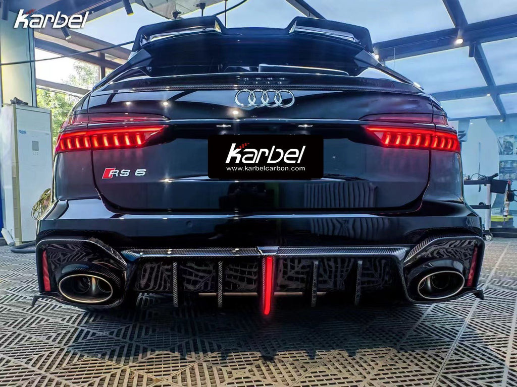 KARBEL - AUDI RS6 C8 DRY CARBON FIBRE REAR MID SPOILER