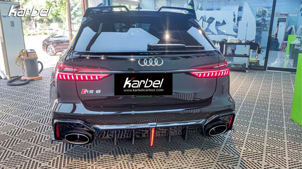 KARBEL - AUDI RS6 C8 DRY CARBON FIBRE REAR MID SPOILER