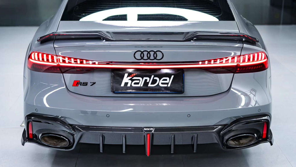 KARBEL - AUDI RS6 RS7 C8 DRY CARBON FIBRE REAR DIFFUSER