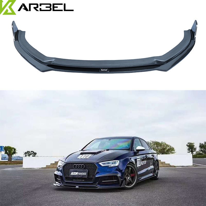 KARBEL - AUDI S3 S-LINE / S3 8V CARBON FIBRE FRONT LIP V1
