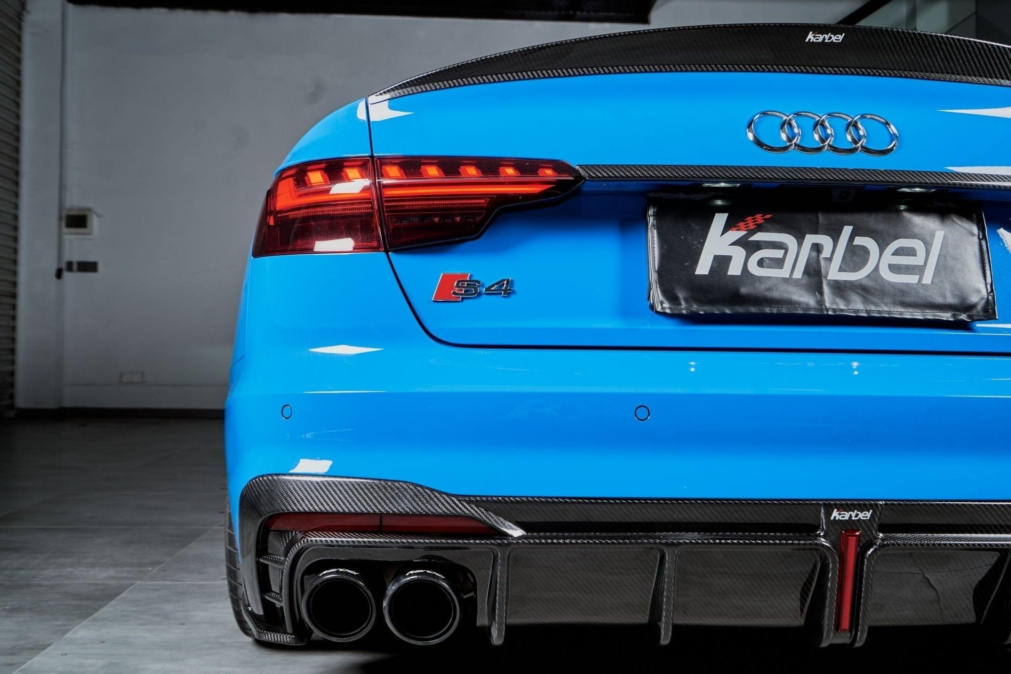 KARBEL - AUDI S4 B9.5 CARBON FIBRE REAR DIFFUSER V1