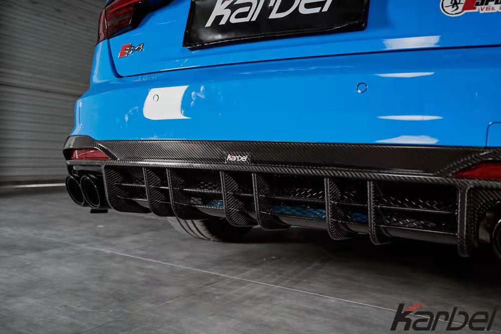 KARBEL - AUDI S4 B9.5 CARBON FIBRE REAR DIFFUSER V2