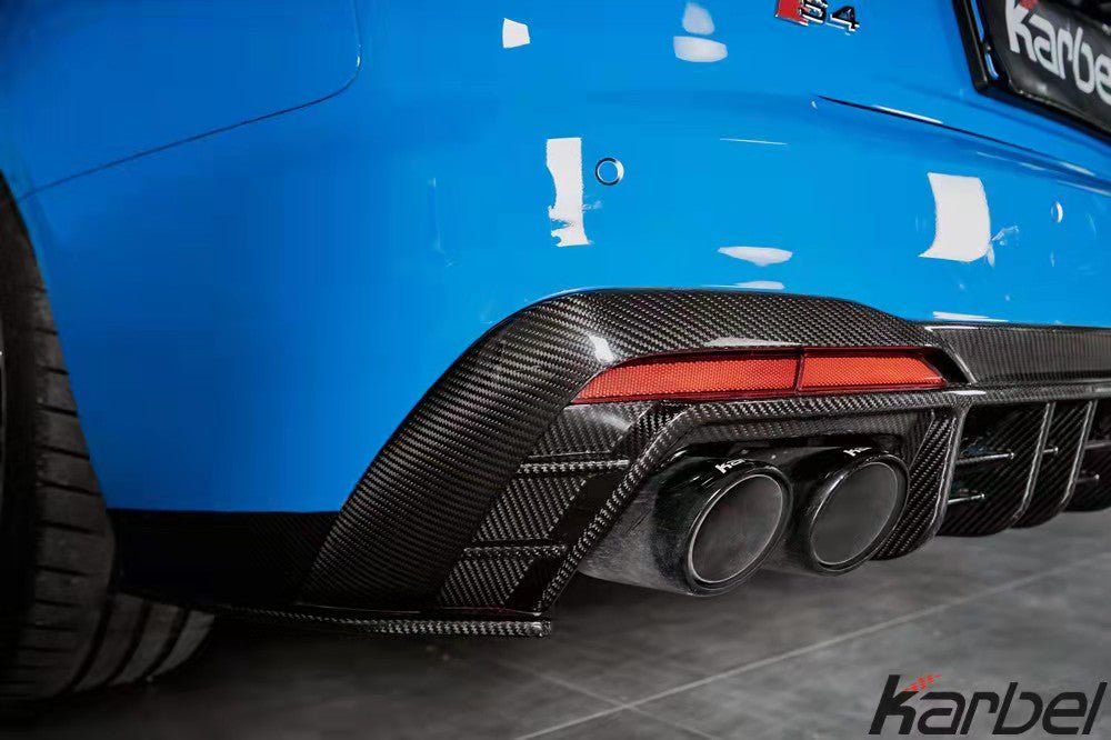 KARBEL - AUDI S4 B9.5 CARBON FIBRE REAR DIFFUSER V2