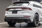 KARBEL - AUDI SQ8 Q8 S-LINE CARBON FIBRE LED REAR DIFFUSER