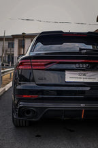 KARBEL - AUDI SQ8 Q8 S-LINE CARBON FIBRE LED REAR DIFFUSER