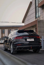 KARBEL - AUDI SQ8 Q8 S-LINE CARBON FIBRE LED REAR DIFFUSER