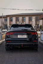 KARBEL - AUDI SQ8 Q8 S-LINE CARBON FIBRE LED REAR DIFFUSER